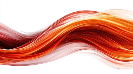 Abstract flowing wave design in warm shades of red, orange and white tones