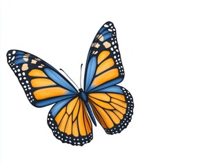 Monarch Butterfly in Flight