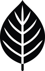 Flat Leaf Icon Vector Illustration