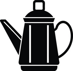 Fototapeta premium Hot Water Kettle Icon Vector Illustration