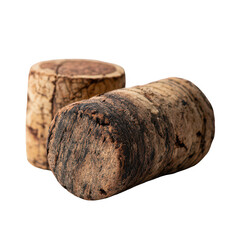 Two wine corks, close-up