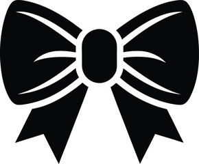 Ribbon Bow Icon Vector Illustration