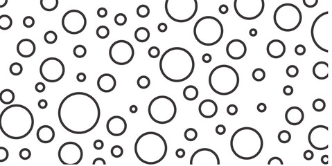 Black and white line polka dot background. Polka dot line pattern.circle pattern