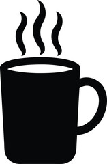 Steam Rising Mug Icon Vector Illustration