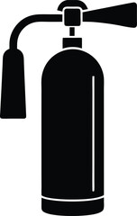 Vintage Fire Extinguisher Icon Vector Illustration