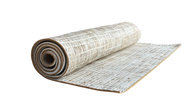 Yoga mat rolled and Transparent background, PNG