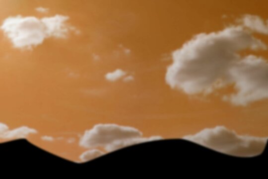 Fototapeta Moving sky over silhouette mountain