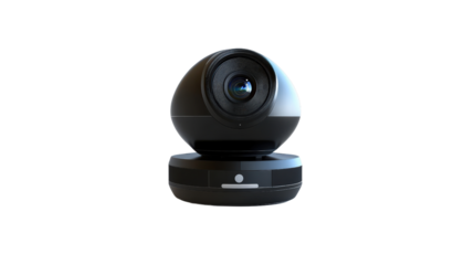360-degree camera in compact form Transparent background, PNG