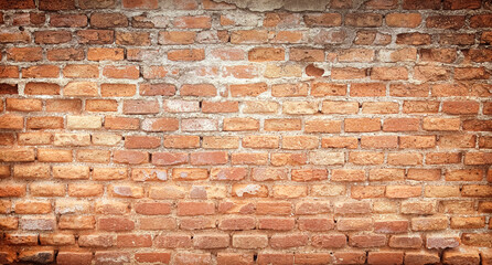 Obraz premium Textured background: old brick wall pattern