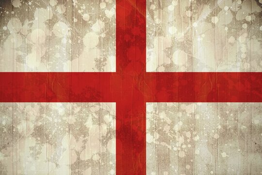 Naklejki England flag in grunge effect