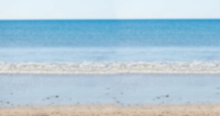 Scenic view of beach and sea