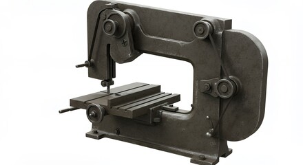 Fototapeta premium Dark gray industrial machine