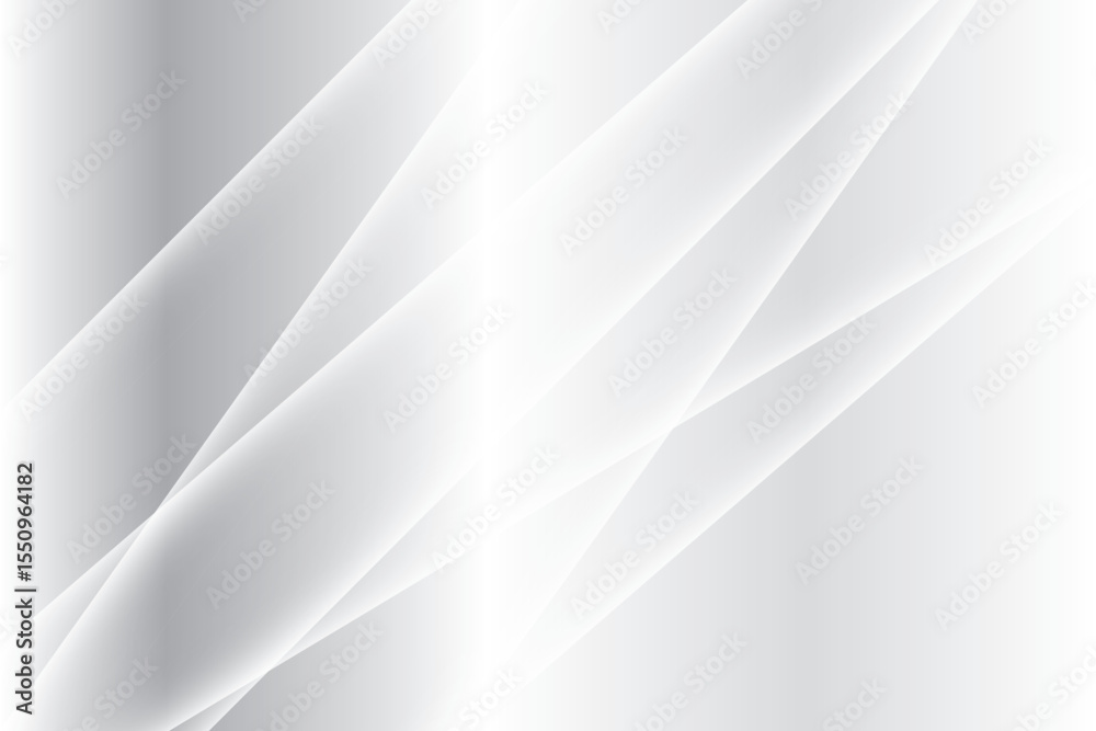 Poster elegant abstract background featuring smooth flowing light gray and white diagonal lines creating a 