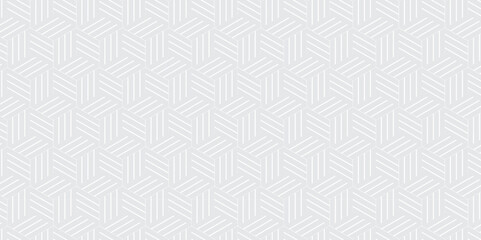 Seamless pattern with hexagon fabric geometric pattern. Abstract ornament diamond tile design. Vector mosaic tile design closeup.	