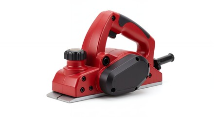 Naklejka premium Red and black electric planer tool