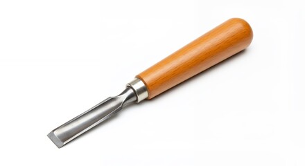 Wood carving tool isolated against white background