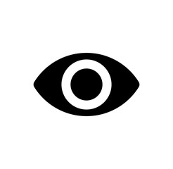 Simple and minimalist eye icon for social media view count
