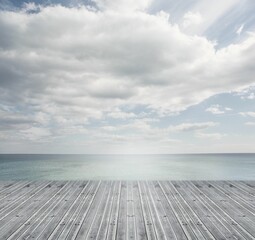 Bridge over water and blue sky