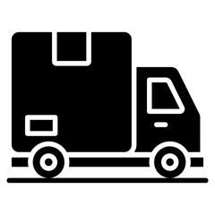 Delivery Truck glyph icon