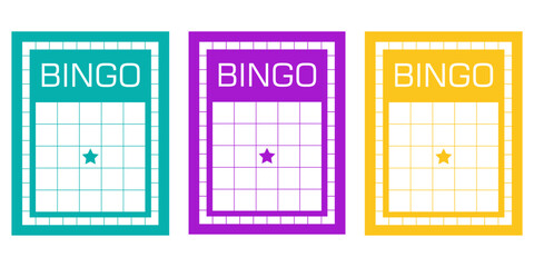 Empty gambling card set for bingo and lotto games. Blank betting ticket templates without numbers. Keno game sheets for casino illustrations, lucky draw themes and entertainment visuals.