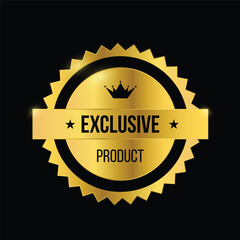 exclusive product golden design illustration
