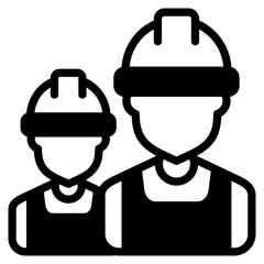 Project Worker outline mixed icon