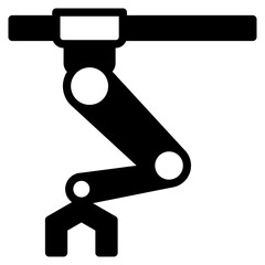 Robot Arm outline mixed icon