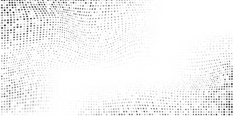 Abstract mesh dot halftone gradient texture. Vanishing polka dot background simple art
