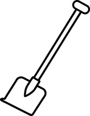 shovel isolated on white background