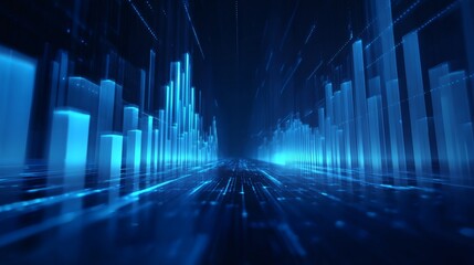 Abstract Digital Data Visualization