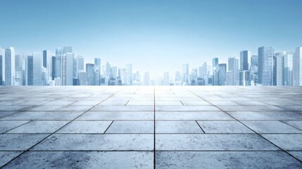 Fototapeta premium Modern Cityscape Urban Plaza