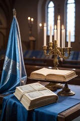 Yom Kippur Synagogue Scene 
