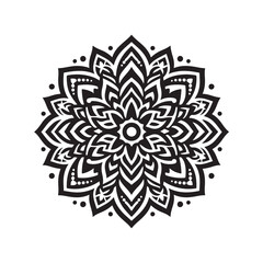 mandala pattern vector silhouette clip art background design illustration