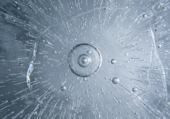 Abstract underwater view of bubbles and ripples creating a dynamic pattern