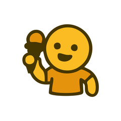 Cartoon Emoji Pack with Cute Faces and Everyday Fun Activities, A colorful grid of 16 expressive cartoon emojis engaged in fun daily moments like listening to music, hugging pets, riding scooters, and