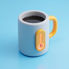 3D smart coffee mug with temperature regulation to keep drinks at the perfect temperature