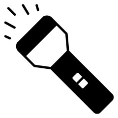Flashlight black icon