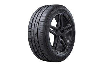 Fototapeta premium Car wheel isolated on a white background - 3d rendering
