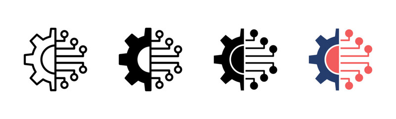 Engineering icon sheet multiple style collection