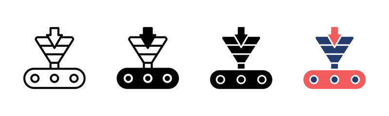 Funnel icon sheet multiple style collection