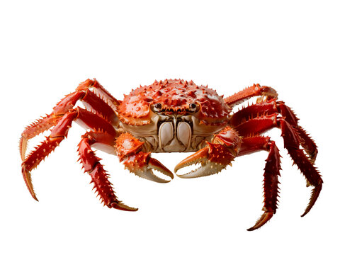 ''Red King Crab (Paralithodes camtschaticus) Isolated on transparent Background.''