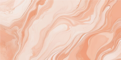 Flowing pastel peach marble background texture