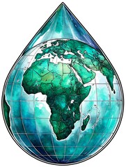 Earth as a water drop