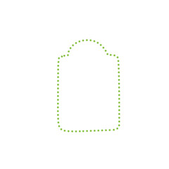 green dotted line frame