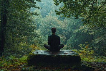 Man talking with a mentor psychologist in a therapy session for anxiety, reflecting on mental health and self-improvement., Generative AI