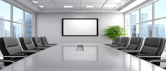 Modern conference room with city view (3)