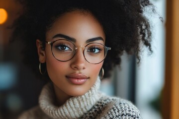 Optimize vision by contact lens: Close-up of a woman inserting contact lenses, promoting clear vision through proper eye care., Generative AI