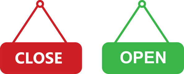 Open and close icon set