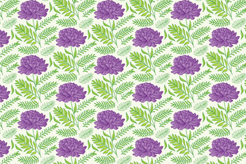 intricate nature inspired flower pattern with continuous line art and soft leaf textures ideal for modern women wear and packaging

