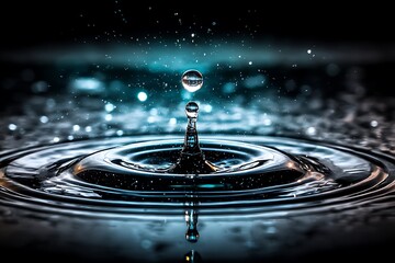 Water droplet splash